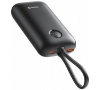 Swissten Voltbox 35W Power Bank 10000 mAh with Built-In Cables USB-C and Lightning