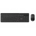 C-Tech C-TECH klawiatura z myszą WLKMC-05B Bezprzewodowy zestaw 2.4GHz CZ Black