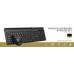 C-Tech C-TECH klawiatura z myszą WLKMC-05B Bezprzewodowy zestaw 2.4GHz CZ Black