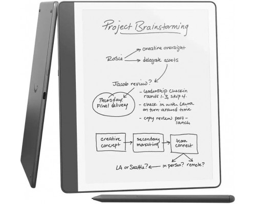 Ebook New Kindle Scribe - 2024 release 10.2” glare-free 16GB Wi-Fi (Without Lockscreen Ads) with Premium Pen Tungsten + ładowarka 20W USB-C/USB-A EZC105W