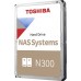 Toshiba Toshiba N300 HDWG62CUZSVA 22TB 3,5" 7200 512MB SATA III NAS BULK