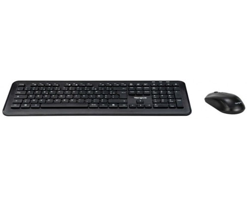 HP Targus Zestaw klawiatury i myszy kombinacja full size bezprzewodowy 2.4 GHz AZERTY francuski czarny