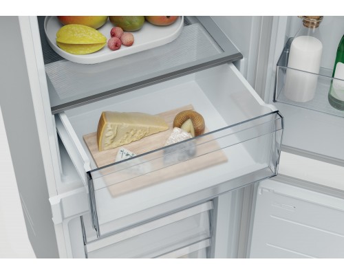 Candy ECNBQL3518EV Refrigerator, E, Built-in, Combi, Height 1.773m, Fridge net 194 L, Freezer net 74 L, White