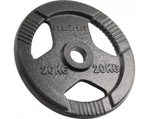 cast iron olympic 20kg, otwór 51mm, plate z uchwytami, REBEL ACTIVE