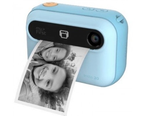 myFirst Camera Insta 20 - aparat natychmiastowy dla dzieci z drukarką i możliwością drukowania etykiet, ekranem 3" Full HD IPS i podwójnym obiektywem 16 MP (blue)