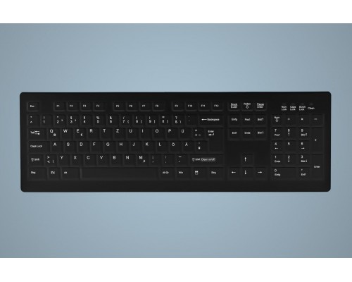 Active Key MedicalKey AK-C8100 - Tastatur - komplett versiegelt, IP68 - USB - QWERTY - USA - Schwarz
