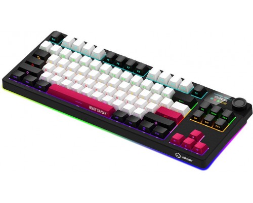 LORGAR KBP70TKLW, Wireless TKL Mechanical Gaming  Pro, Black/Red, EN layout