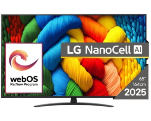 LG 65NANO81A3A NanoCell 65'' 4K Ultra HD WebOS 25