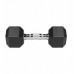 Dumbbells cast iron gumowane HEX 2x7.5 kg REBEL ACTIVE