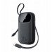 Baseus EnerFill FC31 10000mAh 22.5W  wyświetlaczem cyfrowym i 2 wbudowanymi kablami (USB-C + Lightning) - Black