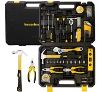 TOOLKIT W Walizce Bauerkraft - Solidna Walizka, Stal Chromowo-Wanadowa