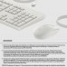 HP 225 - Tastatur-und-Maus-Set - 100% - full size - USB - QWERTZ - Deutsch - Cashmere White