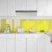 vidaXL Przód kuchenny 2 pcs Żółty 100 x 50 cm szkło hartowane
