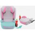 FStabilus FOTELIK SAMOCHODOWY MODEL BIANCA SZARO-RÓŻOWY R129 100-150 CM ISOFIX