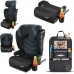 FOTELIK SAMOCHODOWY TRAVELLER KK ISOFIX R129 CZARNO-STALOWY
