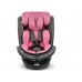 FKinderKraft FOTELIK SAMOCHODOWY rotacyjny LEONARDO 360 różowo-szary 40-150 CM R129 ISOFIX