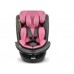 FKinderKraft FOTELIK SAMOCHODOWY rotacyjny LEONARDO 360 różowo-szary 40-150 CM R129 ISOFIX