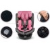 FKinderKraft FOTELIK SAMOCHODOWY rotacyjny LEONARDO 360 różowo-szary 40-150 CM R129 ISOFIX