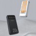 Dudao pojemny   3 wbudowanymi kablami 20000mAh USB Typ C + micro USB + Lightning White (Dudao K6Pro+)