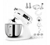 Evolveo Salente DigiChef+ robot kuchenny, misa ze stali nierdzewnej 6 litrów, maszynka do mięsa, wyświetlacz cyfrowy, biały