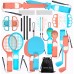 Pjacket accessories rodwith innych 23 w 1 for console Nintenfor Switch 2 - with estaw pomarańcwith owy i blue