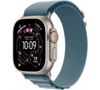 Watch Ultra 3 GPS + Cellular koperta 49 mm z tytanu w kolorze naturalnym, opaska Alpine w kolorze jasnoBluem - rozmiar M