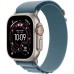 Watch Ultra 3 GPS + Cellular koperta 49 mm z tytanu w kolorze naturalnym, opaska Alpine w kolorze jasnoBluem - rozmiar M