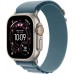 Watch Ultra 3 GPS + Cellular koperta 49 mm z tytanu w kolorze naturalnym, opaska Alpine w kolorze jasnoBluem - rozmiar M