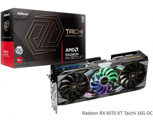 ASRock Radeon RX 9070 XT Taichi White 16GB GDDR6 (RX9070XT TCW 16GO)