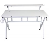 Gaming galds gamingowe z półką Cobra CR4010WH białe 120 cm