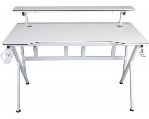 Gaming galds gamingowe z półką Cobra CR4010WH białe 120 cm