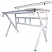 Gaming galds gamingowe z półką Cobra CR4010WH białe 120 cm