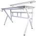 Gaming galds gamingowe z półką Cobra CR4010WH białe 120 cm