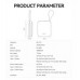 BWOO  P74 22.5W 10000 mAh  2 wbudowanymi kablami 1 x USB-C 1 x Lightning srebrny