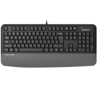 A4Tech A4tech FK20, multimedialna klawiatura biurowa, CZ/US, USB, szary