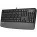 A4Tech A4tech FK20, multimedialna klawiatura biurowa, CZ/US, USB, szary