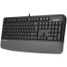 A4Tech A4tech FK20, multimedialna klawiatura biurowa, CZ/US, USB, szary