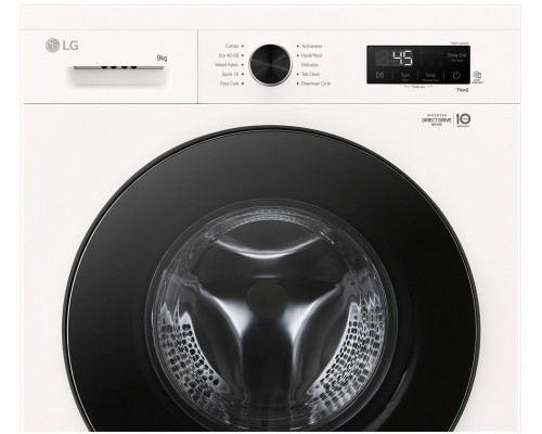 LG F4X1009NWB Skalbimo mašina, A, Front loading, Skalbimo talpa 9kg, Gylis 55 cm, 1400 RPM, Baltas