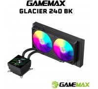 GameMax Gamemax | GLACIER 240 LCD BK | Black | Intel, AMD