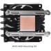Chieftec Chieftec Low Profile CPU Cooler 45mm, 5pipe, Black