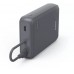 Hama HAMA POWER PACK TRAVEL Z WBUDWANYM KABLEM 10000 mAh 2x USB-C, Grey