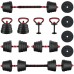 vidaXL vidaXL Zestaw hantli 4 w 1 40kg Black i red