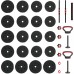 vidaXL vidaXL Zestaw hantli 4 w 1 40kg Black i red