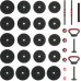 vidaXL vidaXL Zestaw hantli 4 w 1 40kg Black i red