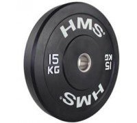 HMS Plate Olympic BBR15 Bumper 15 kg black (17-61-017)