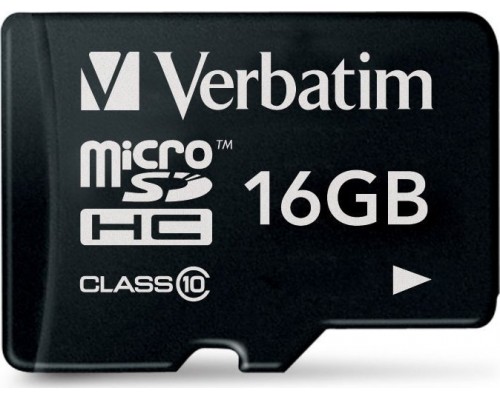 SD  Verbatim MicroSDHC 16 GB Class 10  (44010)