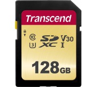 SD  Transcend 500S SDXC 128 GB Class 10 UHS-I/U3 V30 (TS128GSDC500S)