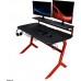 Gaming galds LC-Power LC-GD-1R Black 130 cmx70 cm Czerwony stelaż