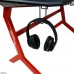 Gaming galds LC-Power LC-GD-1R Black 130 cmx70 cm Czerwony stelaż