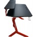 Gaming galds LC-Power LC-GD-1R Black 130 cmx70 cm Czerwony stelaż